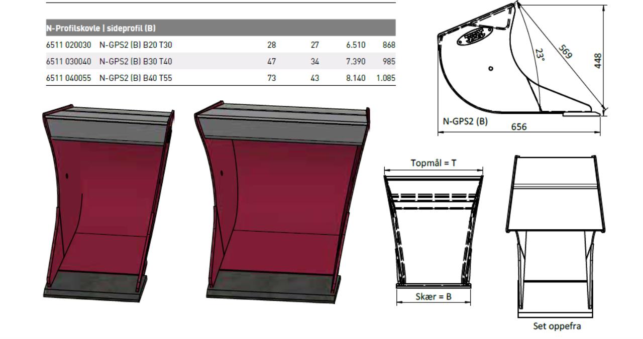 Profilskovl - N-GPS2 - JST